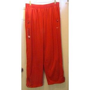 Nike Clemson Tigers Athletic Pants Orange Sweats Ankle Zip Mens Size 2XL